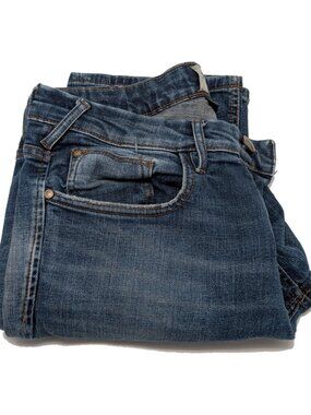 Stone Men’s Jeans 33x32 Blue Denim Cotton Straight Fit Casual